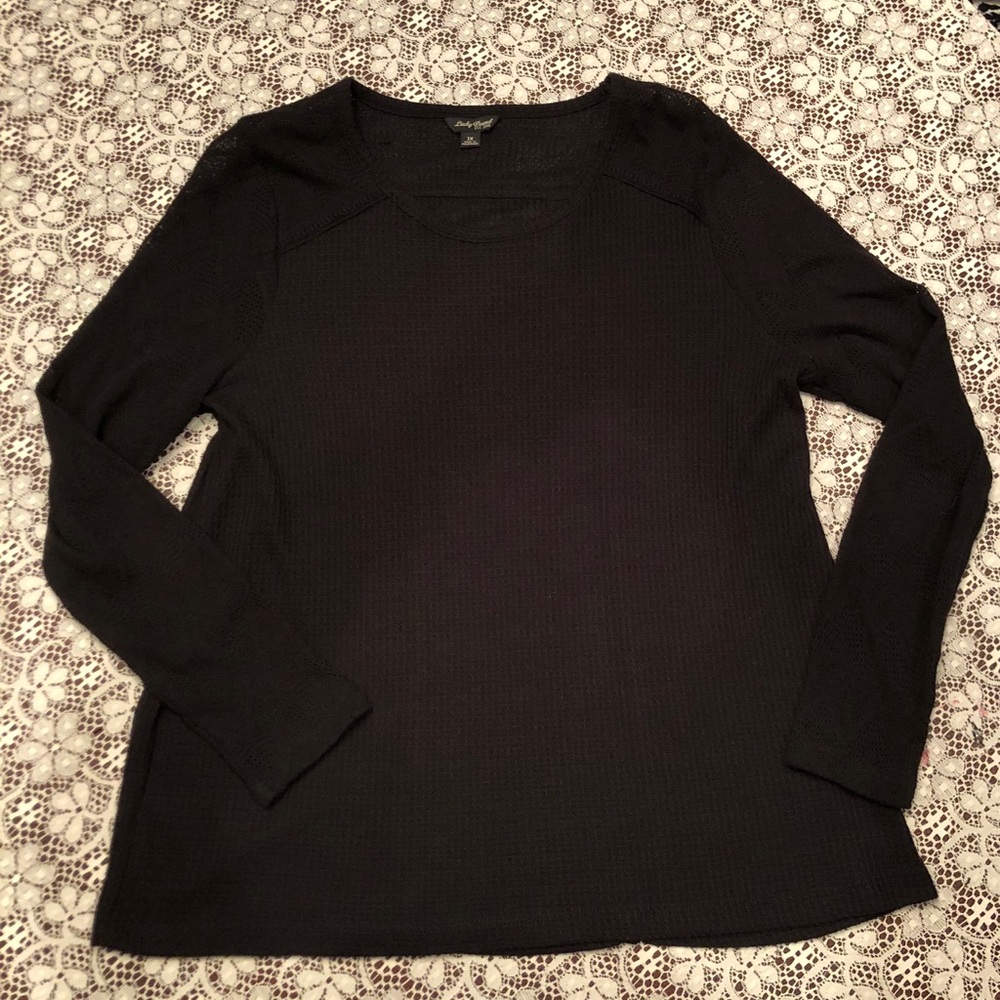 Lucky Brand Black LS Tee